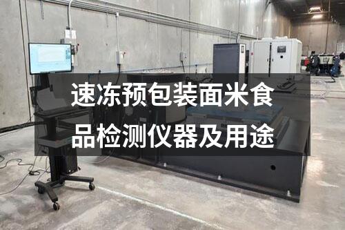 速冻预包装面米食品检测仪器及用途